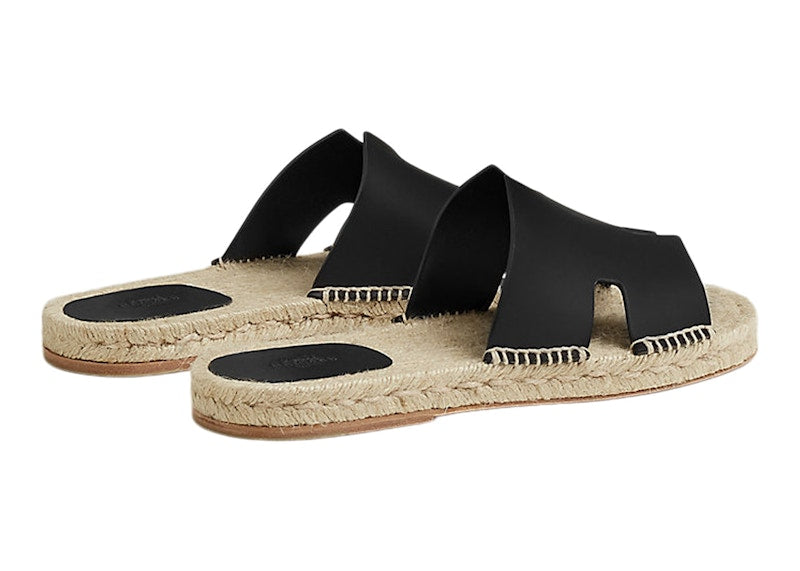 Hermes Antigua Espadrille Nior Calfskin Leather