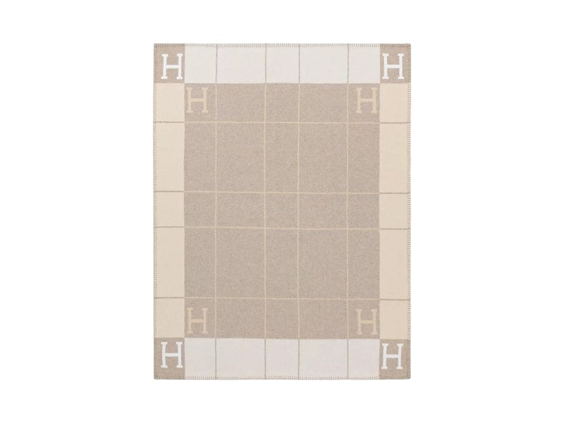 Hermes Avalon III Throw Blanket Coco/Camomille