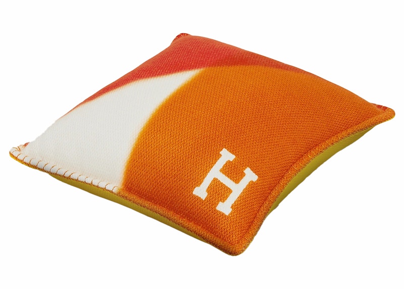 Hermes Avalon Tangram Pillow Coquelicot/Terracotta