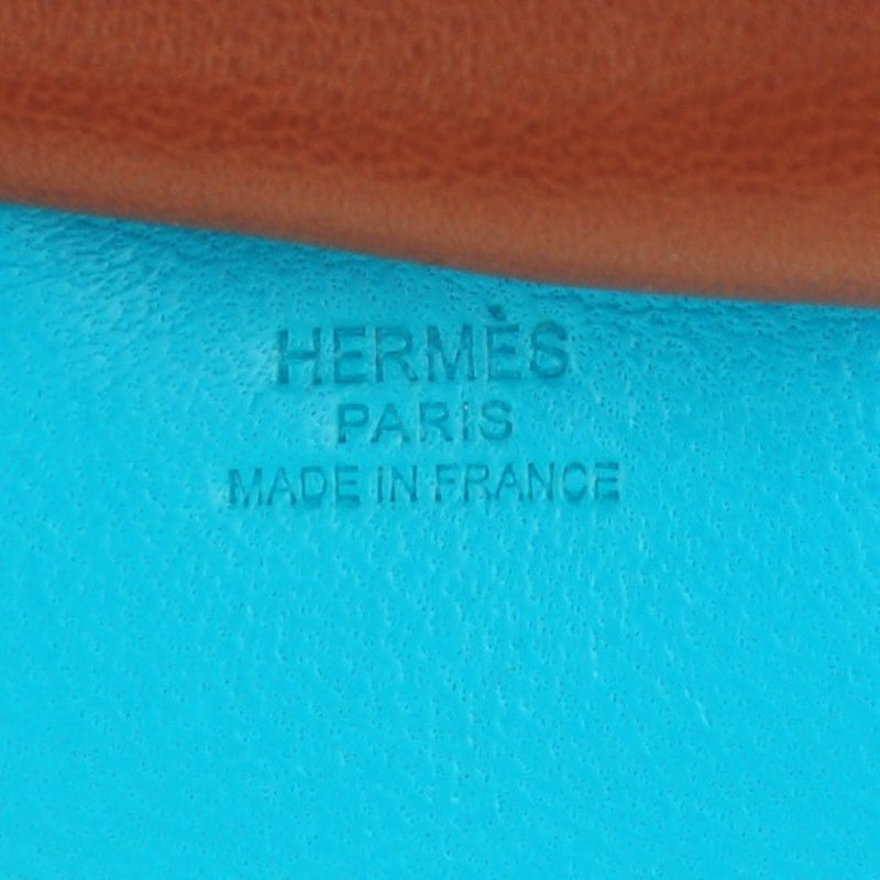 Hermes Bag Charm Milo Rodeo Horse Lambskin GM Bleu Azteque/Bleu Electrique/Fauve