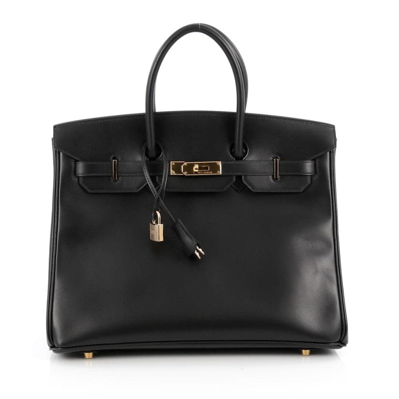 Hermes Birkin Box Calf 35 Black