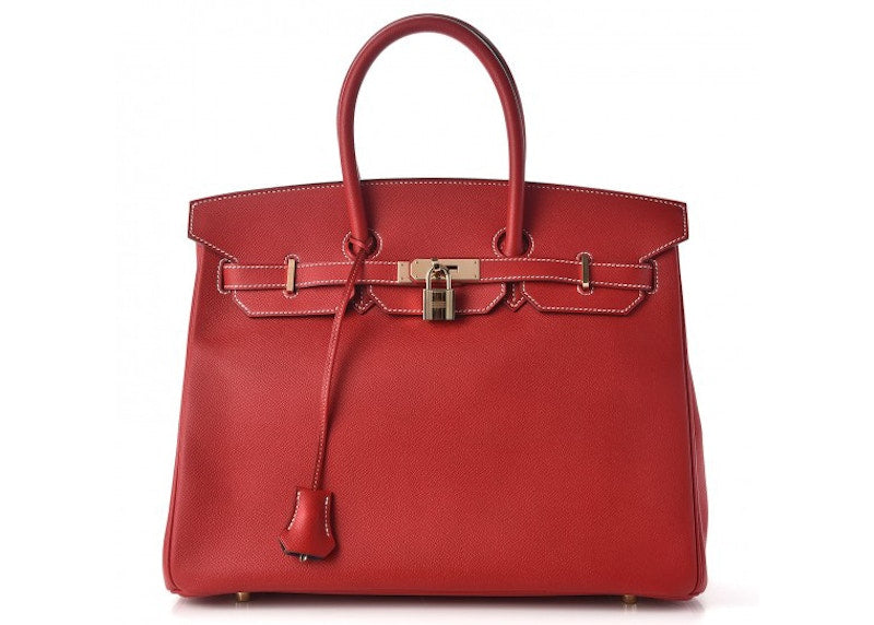 Hermes Birkin Candy Epsom 35 Rouge Casaque