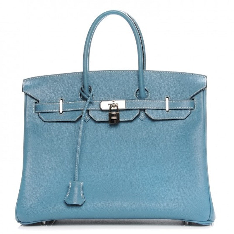 Hermes Birkin Epsom 35 Bleu Jean