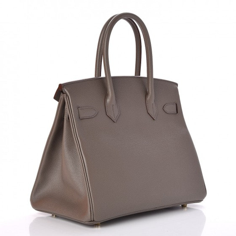 Hermes Birkin Epsom Gold Plated 30 Etain
