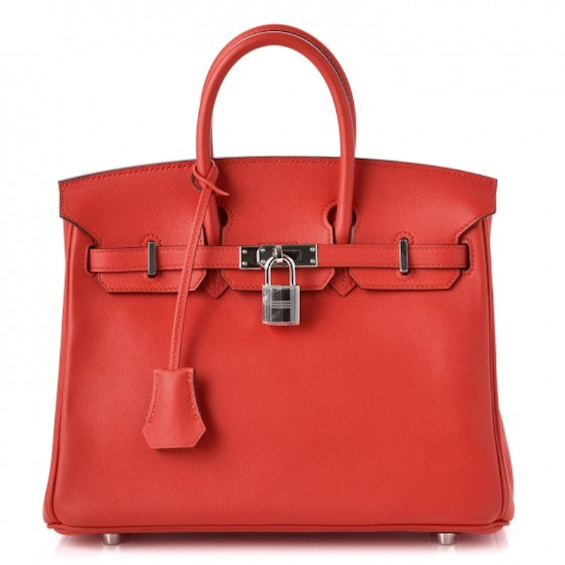 Hermes Birkin Swift 25 Rouge Tomate