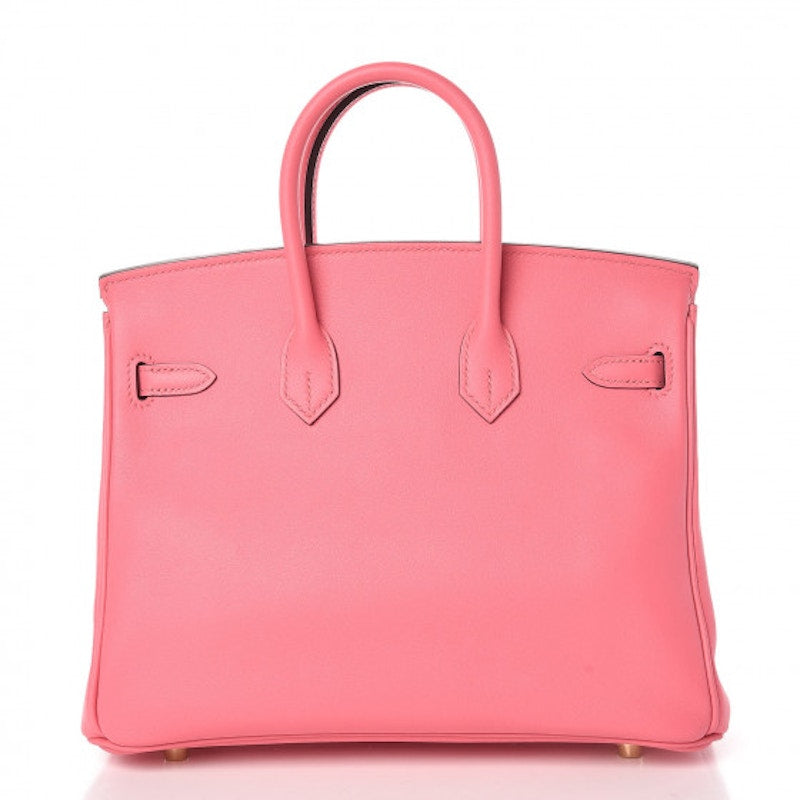 Hermes Birkin Swift Gold 25 Rose Azalee