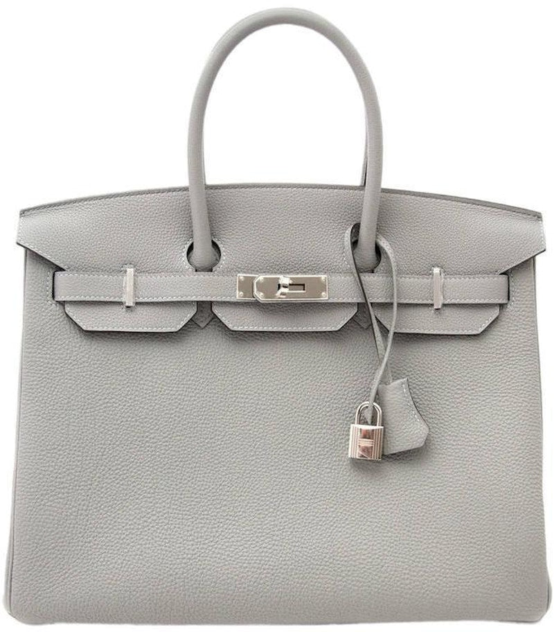 Hermes Birkin Togo 30 Gris Mouette
