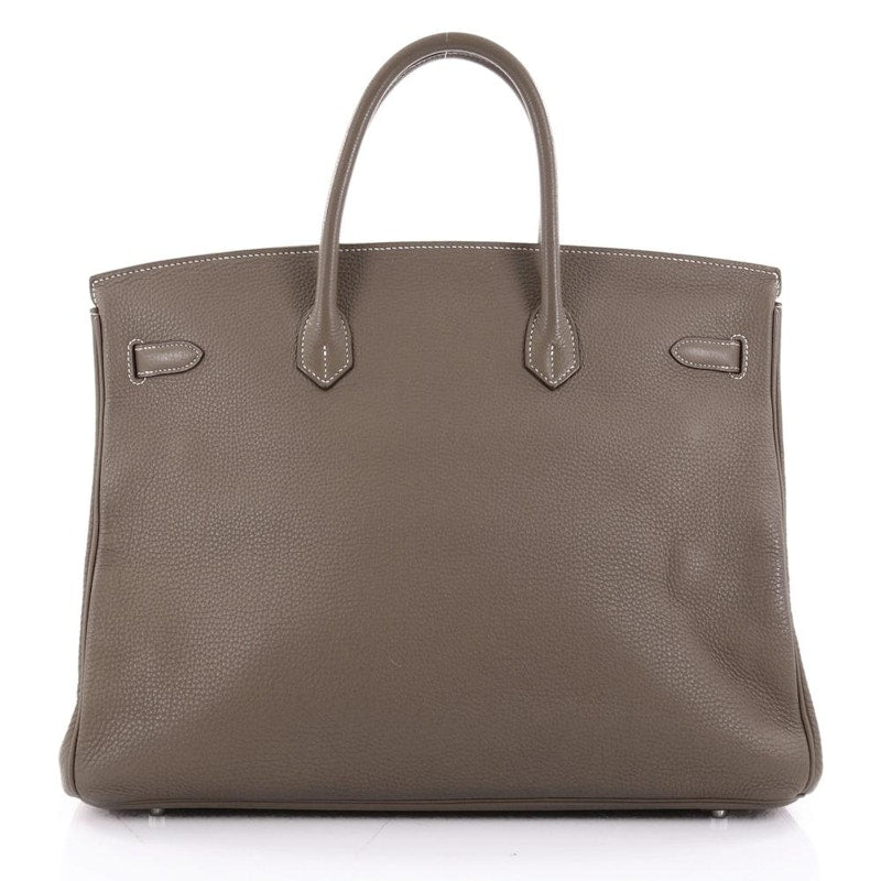 Hermes Birkin Togo Palladium 40 Etoupe