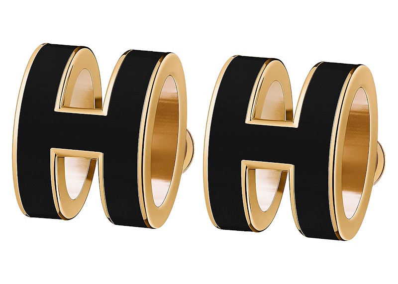 Hermes Earrings Pop H Black
