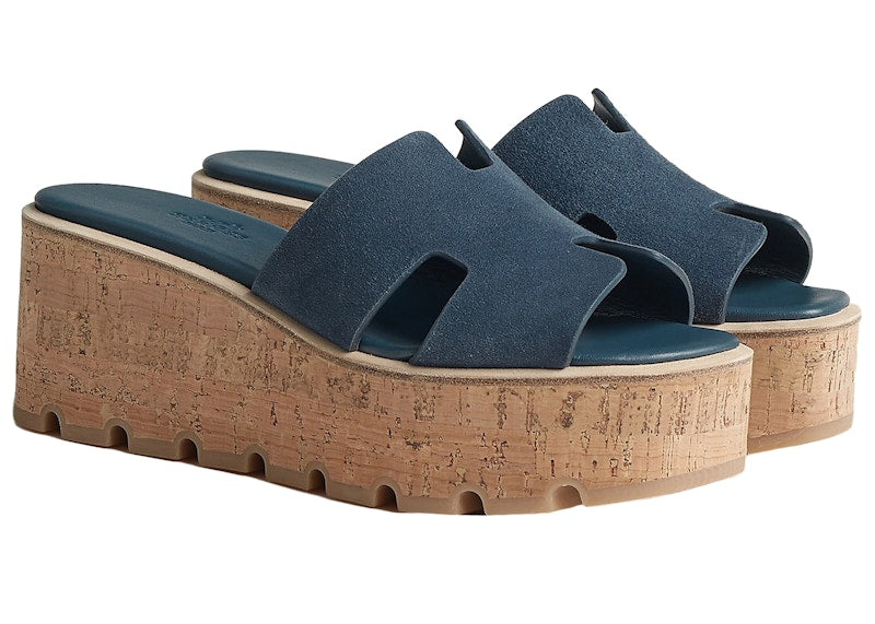 Hermes Eze 30 Sandal Bleu Celeste