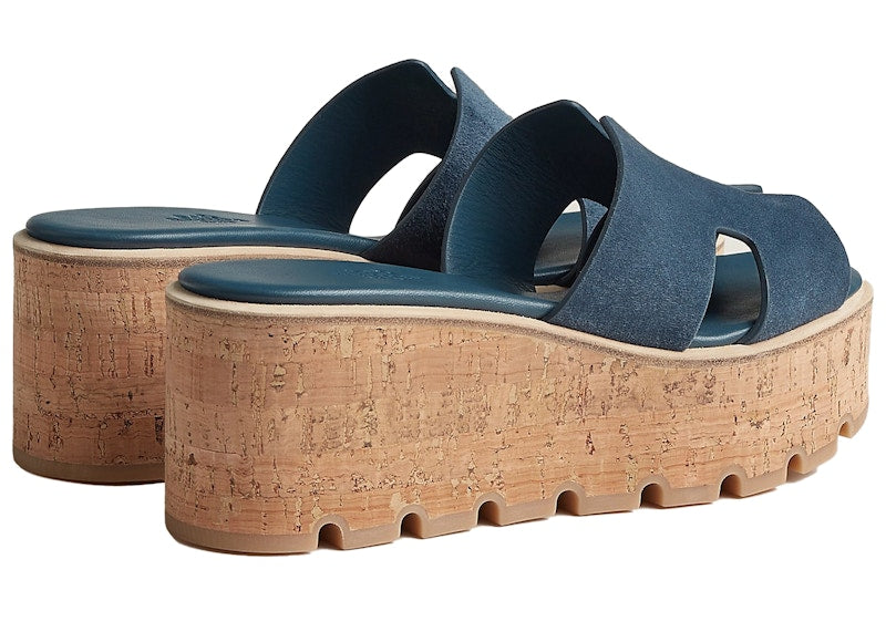 Hermes Eze 30 Sandal Bleu Celeste