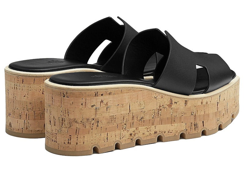 Hermes Eze 30 Sandal Noir