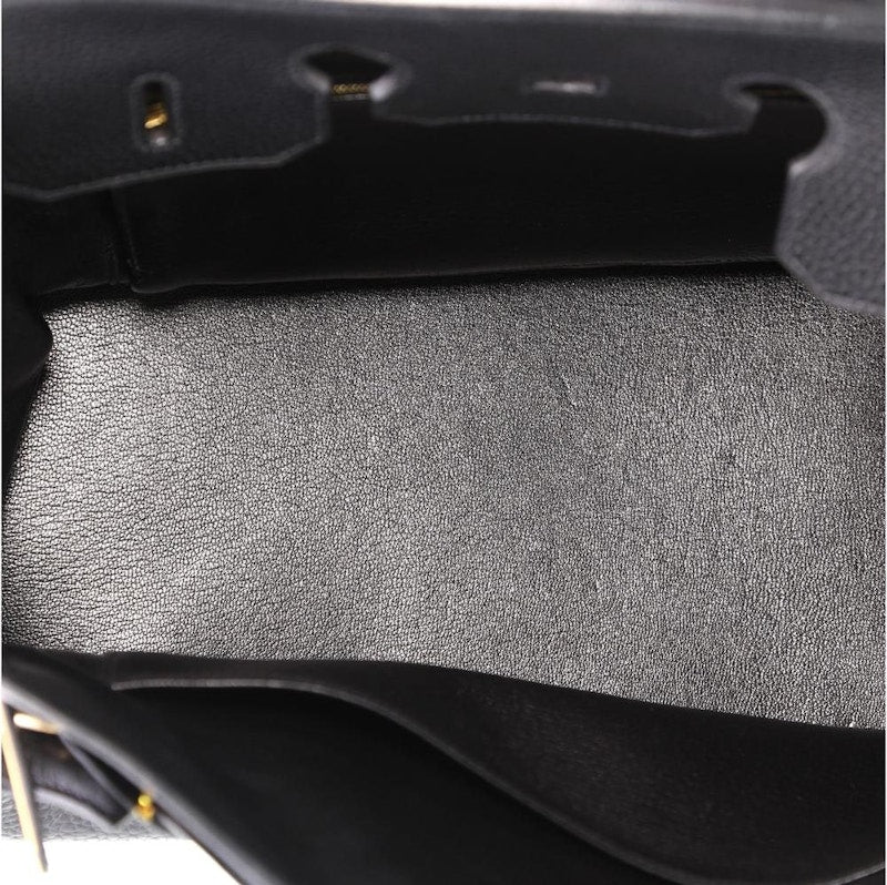 Hermes Handbag Birkin Clemence 35 Black
