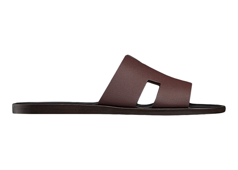Hermes Izmir Sandal Bordeaux Nior Epsom Leather