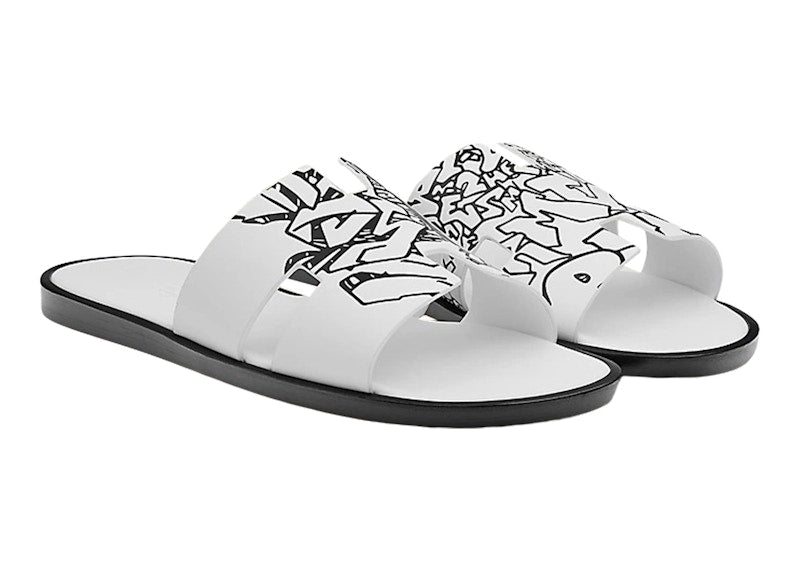 Hermes Izmir Sandal Graff Noir Maison Calfskin Leather