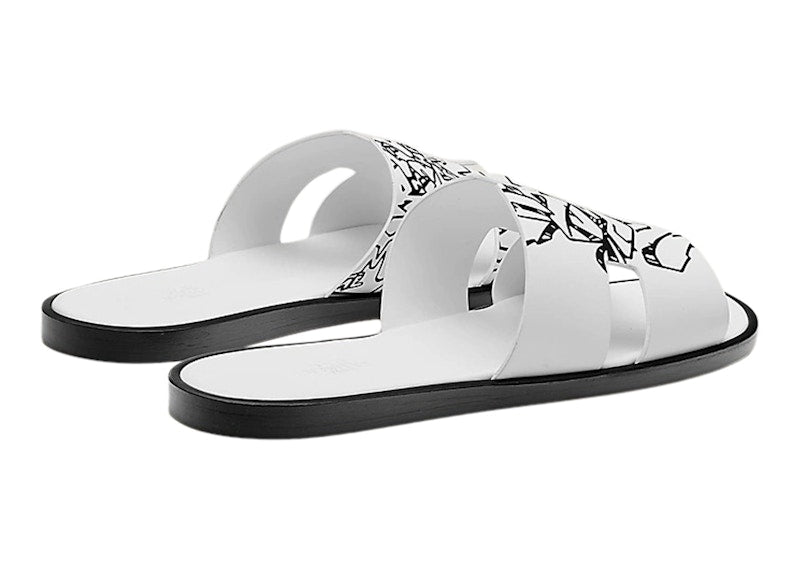 Hermes Izmir Sandal Graff Noir Maison Calfskin Leather