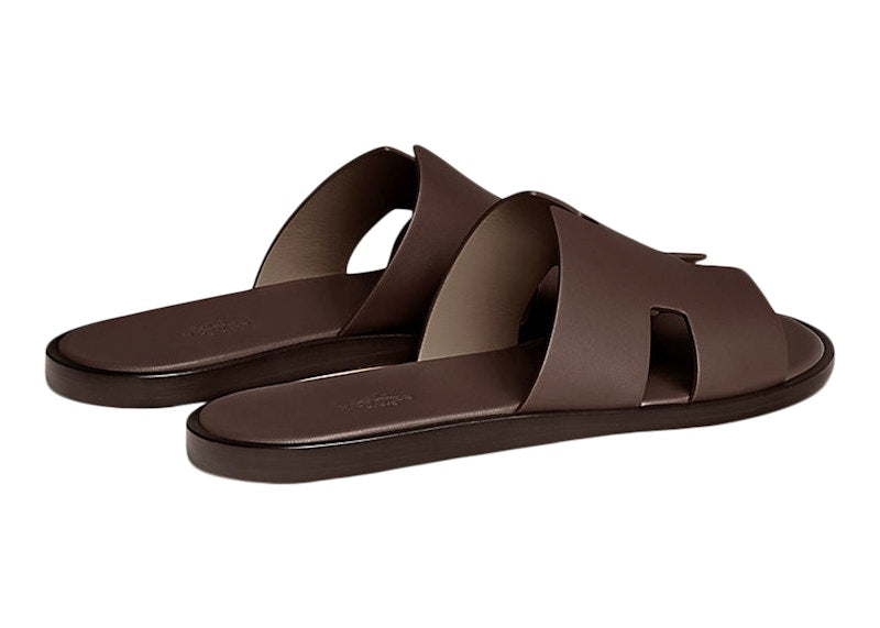 Hermes Izmir Sandal Moka Smooth Calfskin Leather