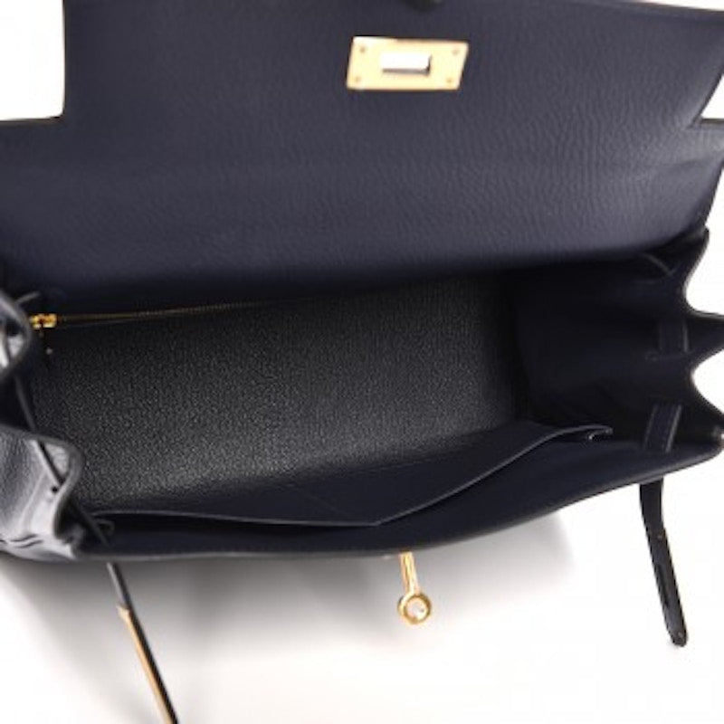 Hermes Kelly Retourne Togo 28 Bleu Nuit