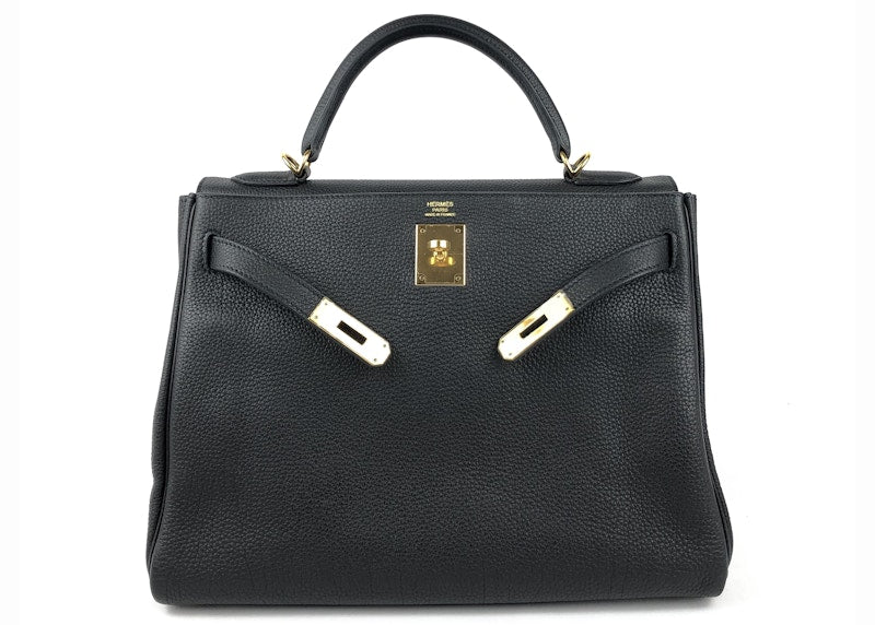 Hermes Kelly Retourne Togo 32 Noir