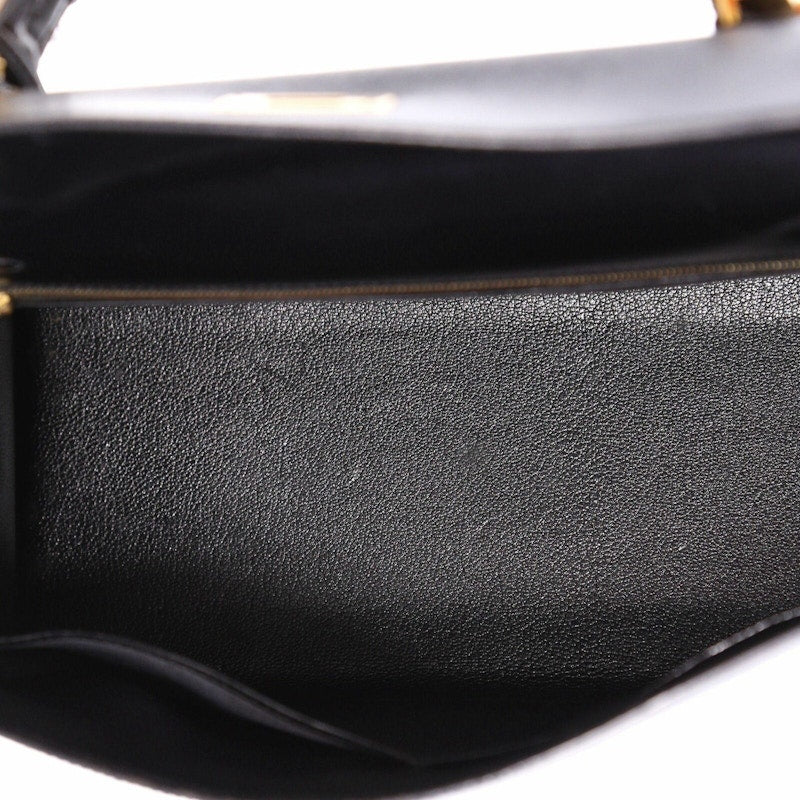 Hermes Kelly Sellier Box Calf 28 Noir