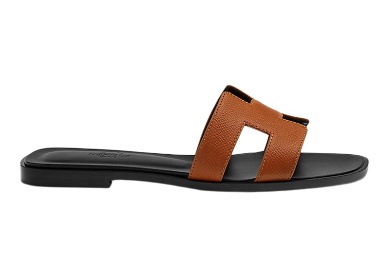 Hermes Oran Sandal Naturel Epsom Heritage Calfskin Leather
