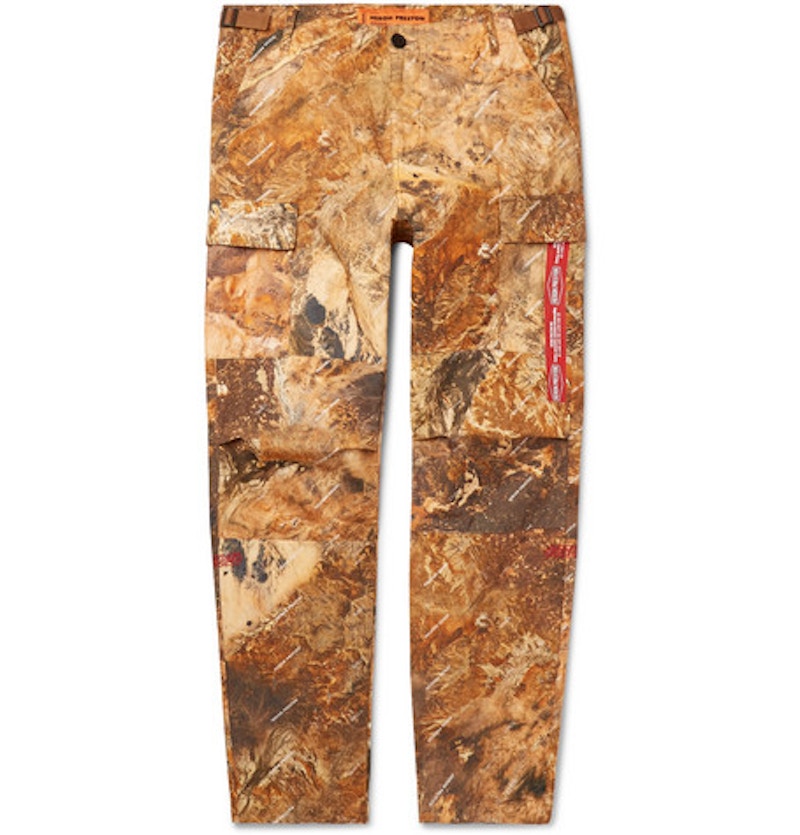 Heron Preston Australian Outback Print Cargo Pants Orange/Multicolor