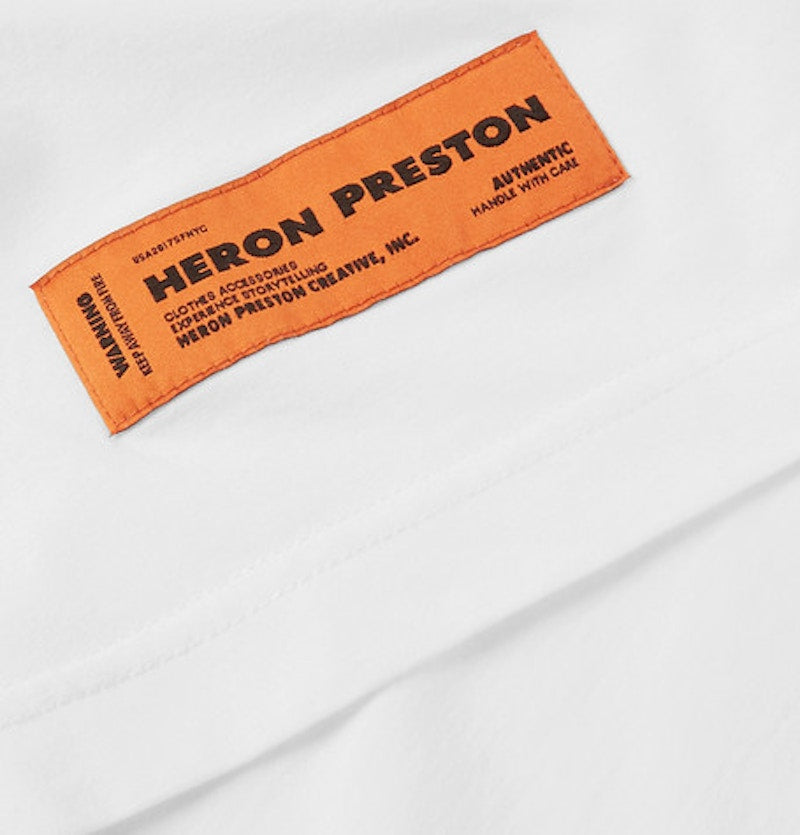 Heron Preston CTNMB Print T-shirt White/Orange