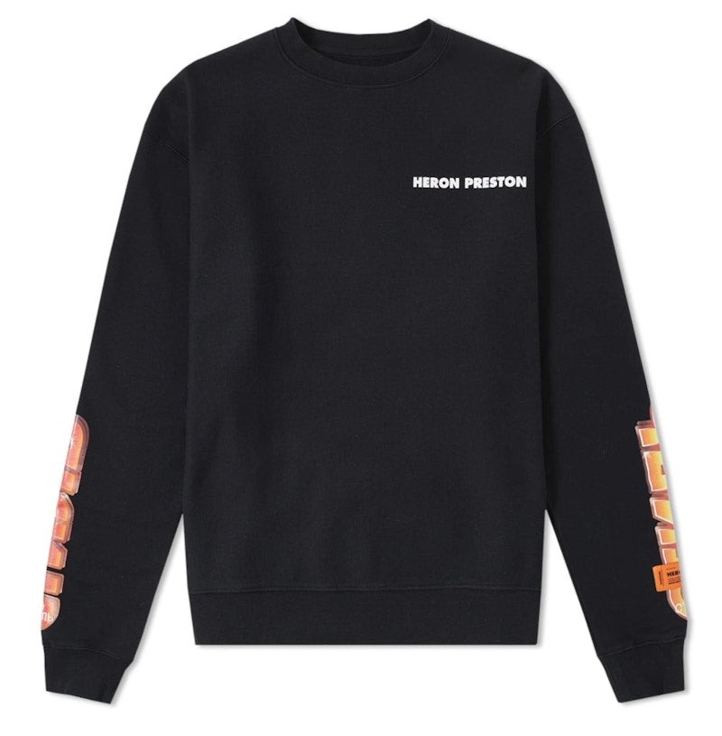 Heron Preston Chromed Crewneck Sweatshirt Black