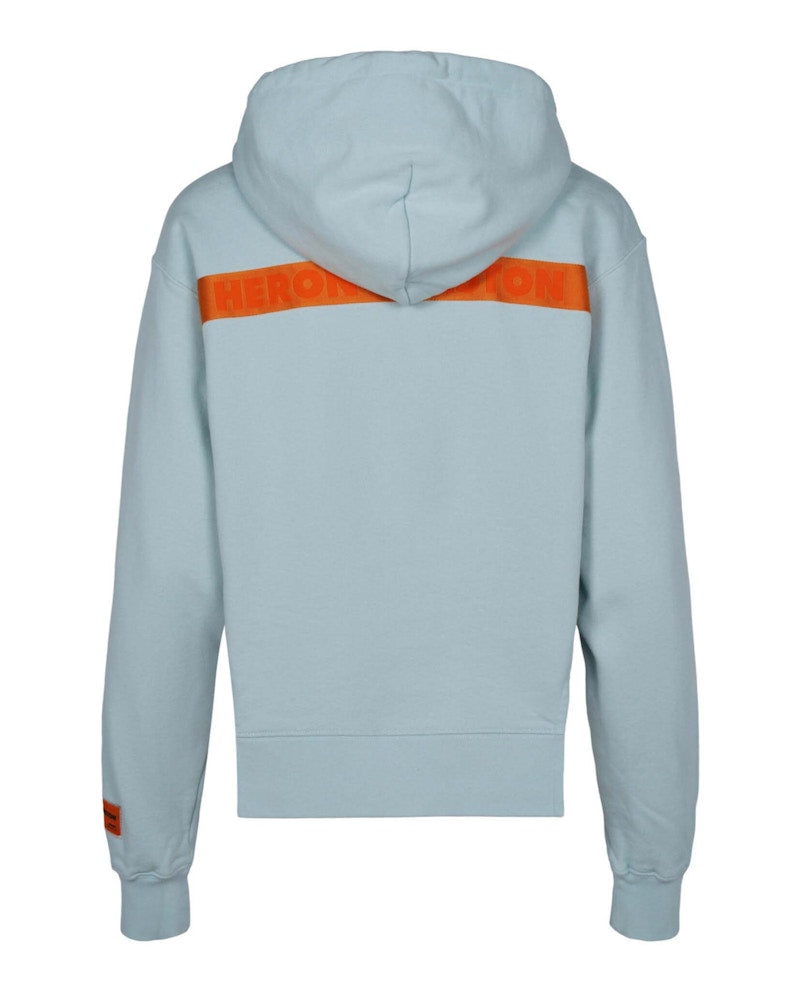 Heron Preston Cut-Out Hoodie Blue