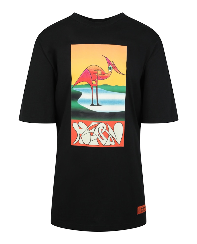 Heron Preston Graphic Cotton T-shirt Black