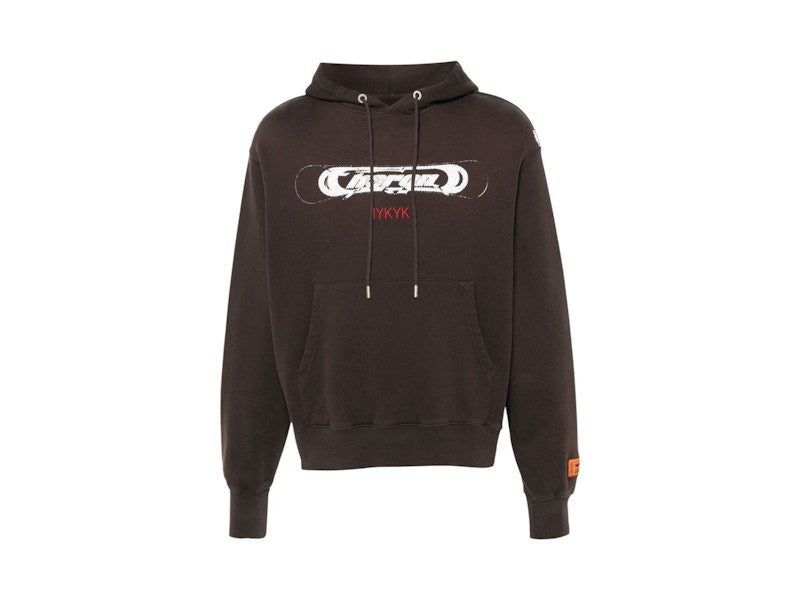 Heron Preston HP IYKYK Drawstring Hoodie Brown