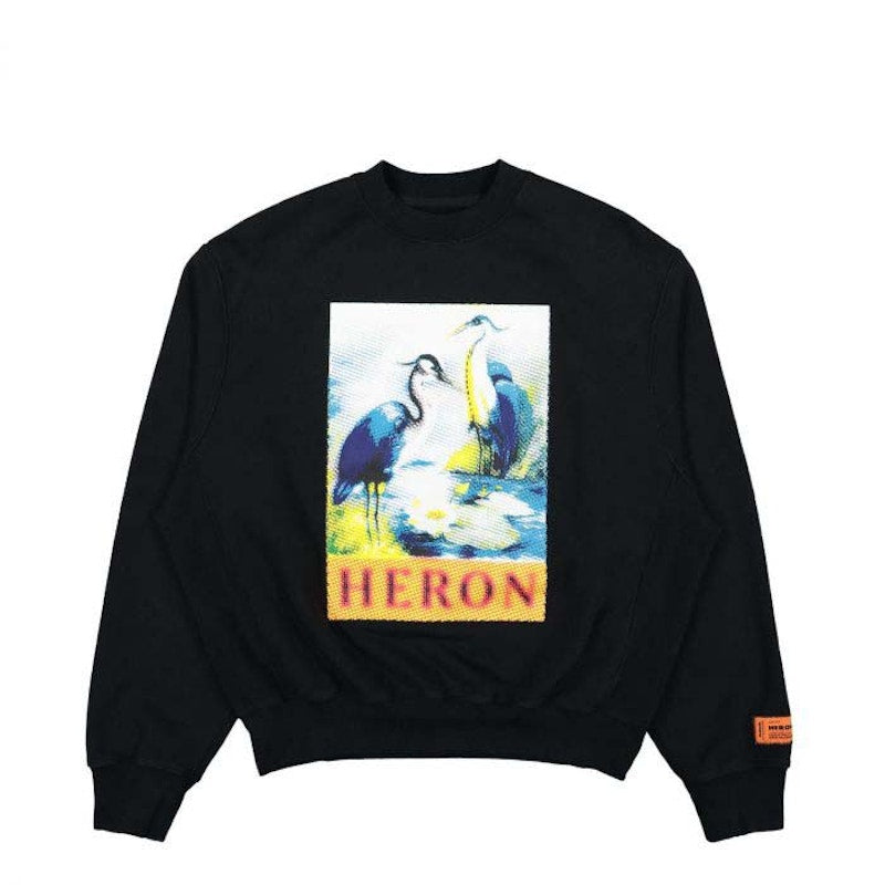 Heron Preston Halftone Heron Crewneck Black/Navy Blue