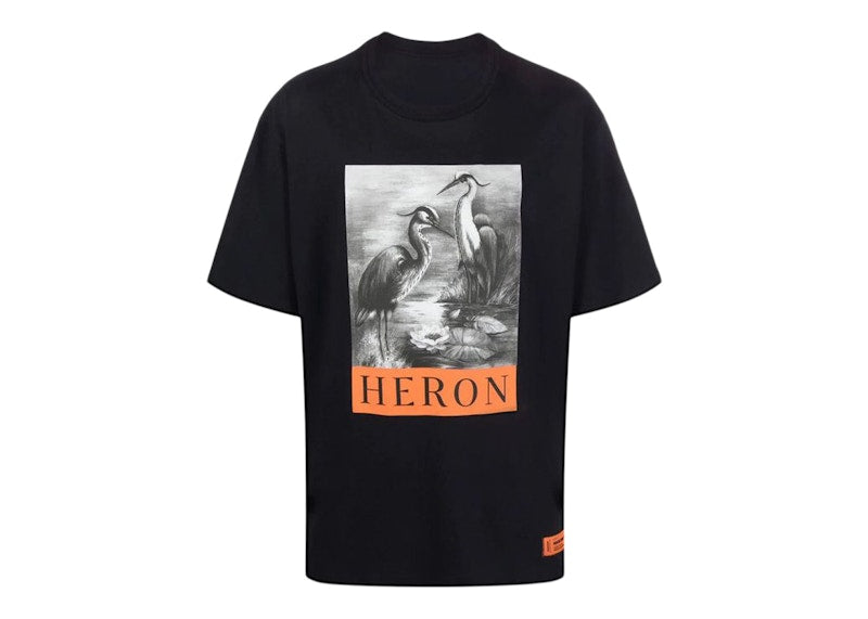 Heron Preston Herons Sketch Oversized T-Shirt Black/White/Orange