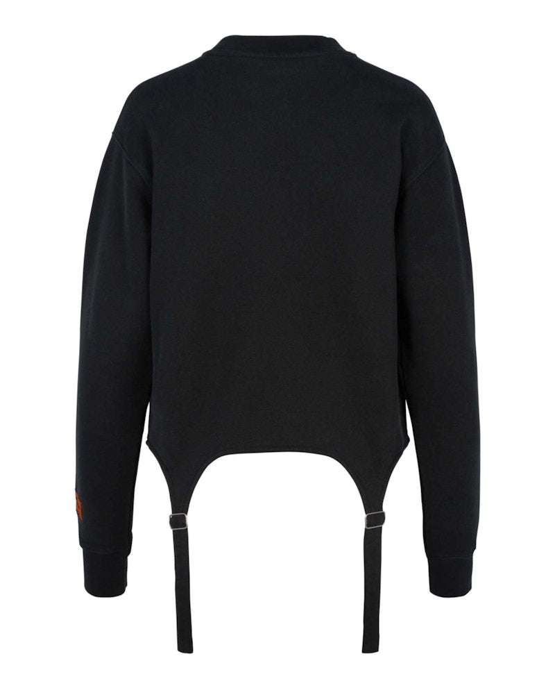 Heron Preston Hooks Crewneck Sweatshirt Black