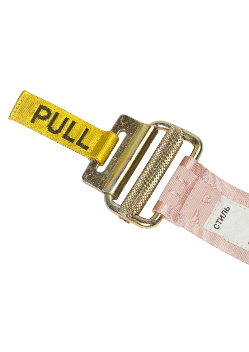 Heron Preston Jacquard Tape Belt (SS19) Light Pink