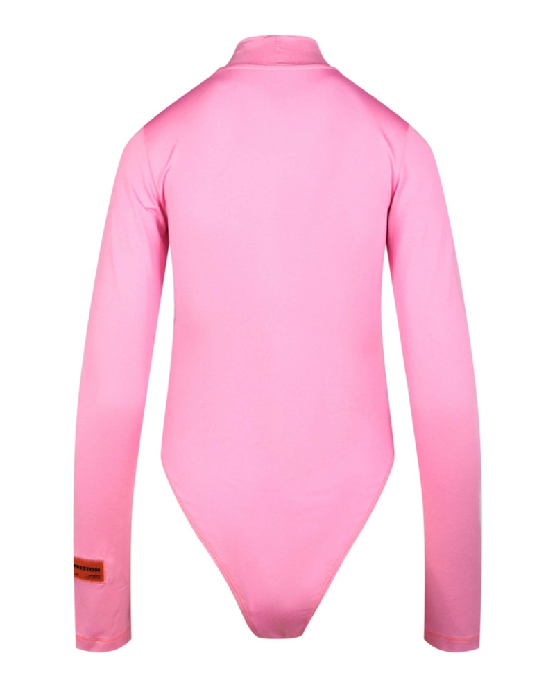 Heron Preston Long Sleeve Stretch Bodysuit Pink