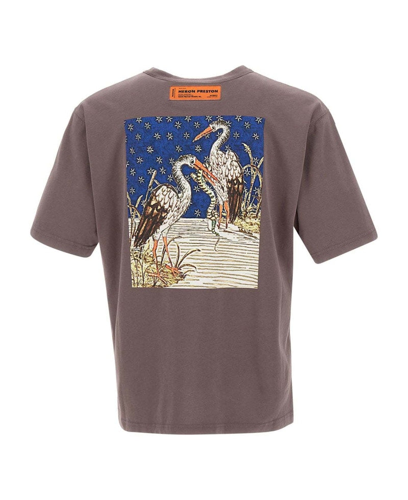 Heron Preston Medieval Heron SS Tee Grey/White