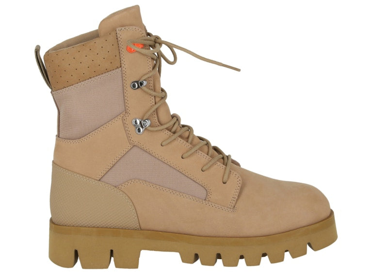 Heron Preston Military Lace-Up Boot Beige