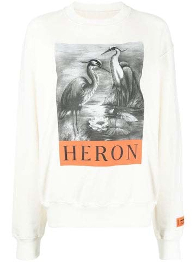 Heron Preston NF Heron Bw Crewneck White/Black