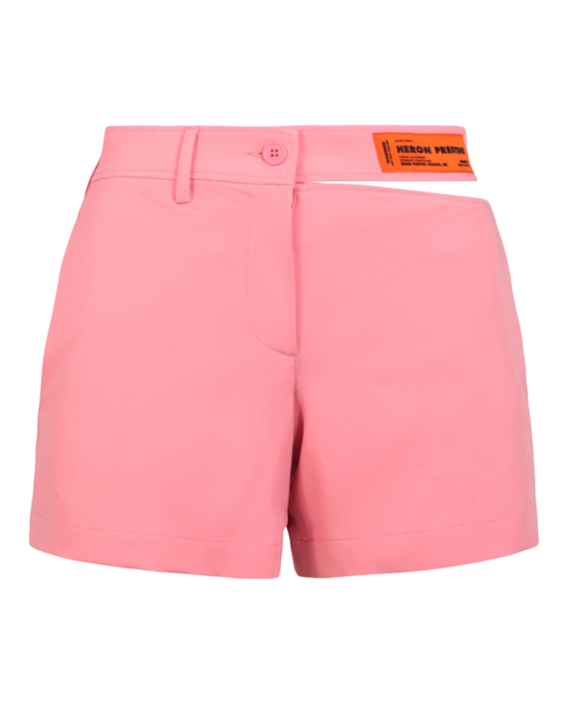 Heron Preston Open Side Belt Shorts Pink