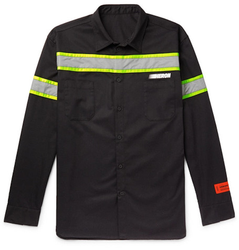 Heron Preston Reflective Shirt Black/Multicolor