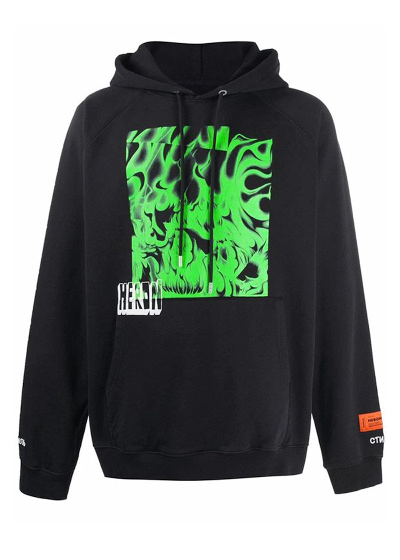 Heron Preston Skull Print Crewneck Sweatshirt Black