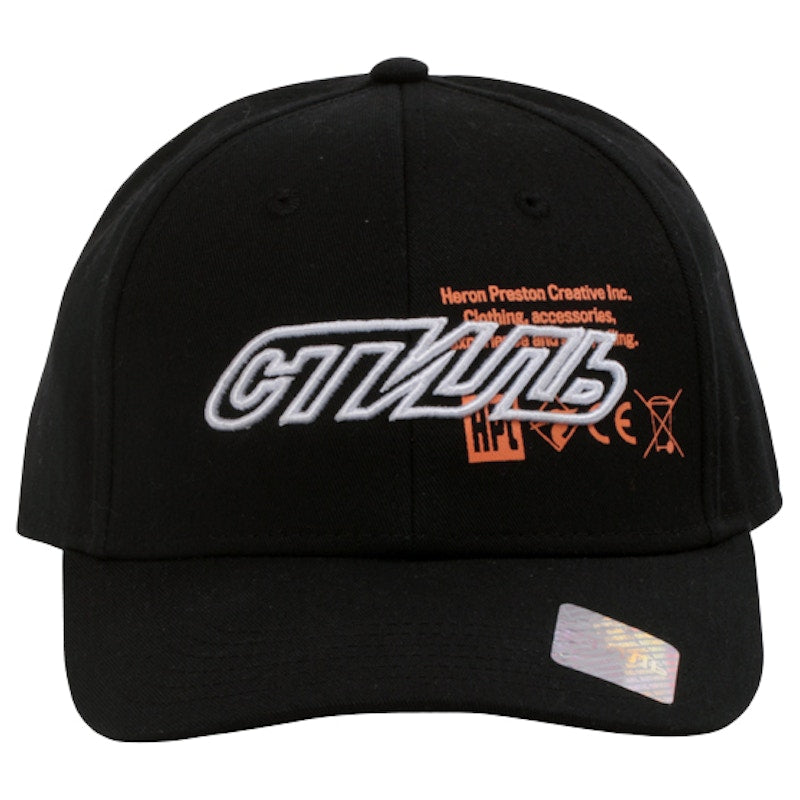Heron Preston Stamp Hat Black