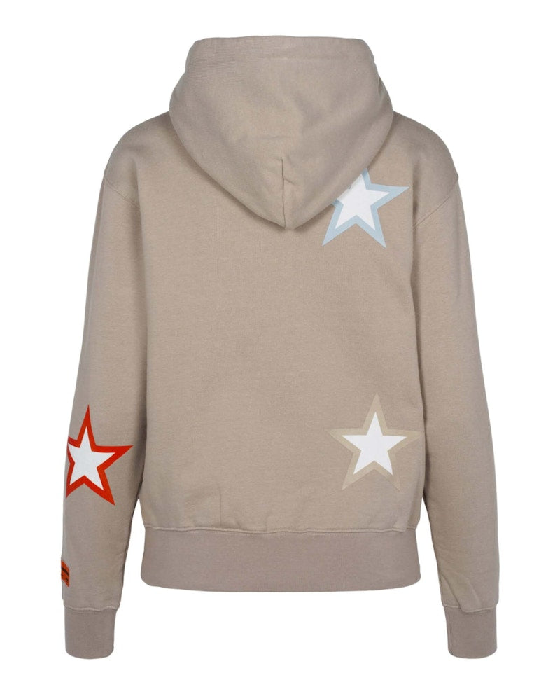 Heron Preston Star Print Hoodie Grey