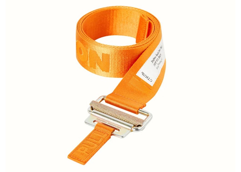 Heron Preston Tape Belt Orange/Gold
