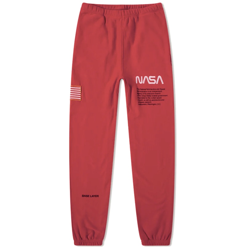 Heron Preston x NASA Sweat Pants Red