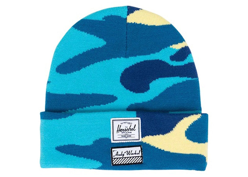 Herschel Supply Co. Andy Warhol Elmer Beanie Blue Camo