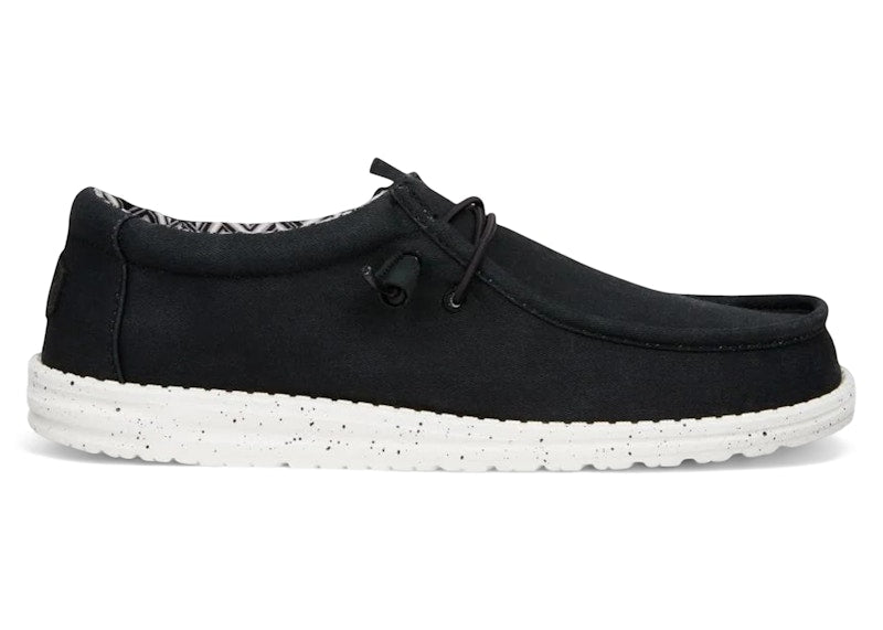 Hey Dude Wally Stretch Canvas Black White
