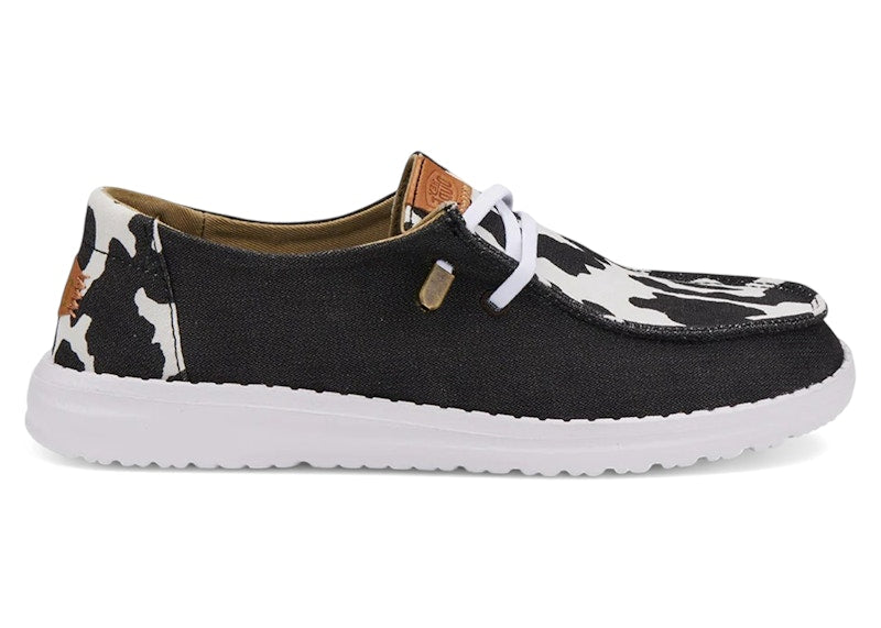 Hey Dude Wendy Animal Black Cow (Women's)