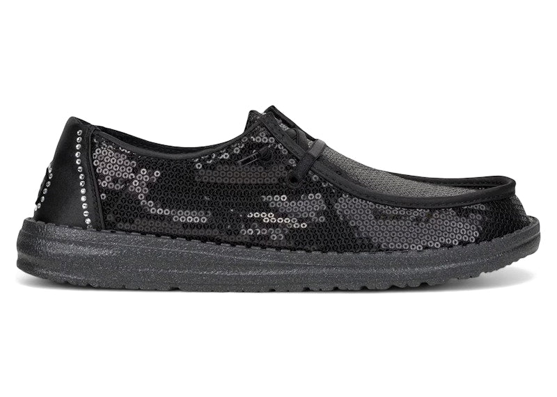 Hey Dude Wendy Slip-On Disco Sequin Black (Women's)